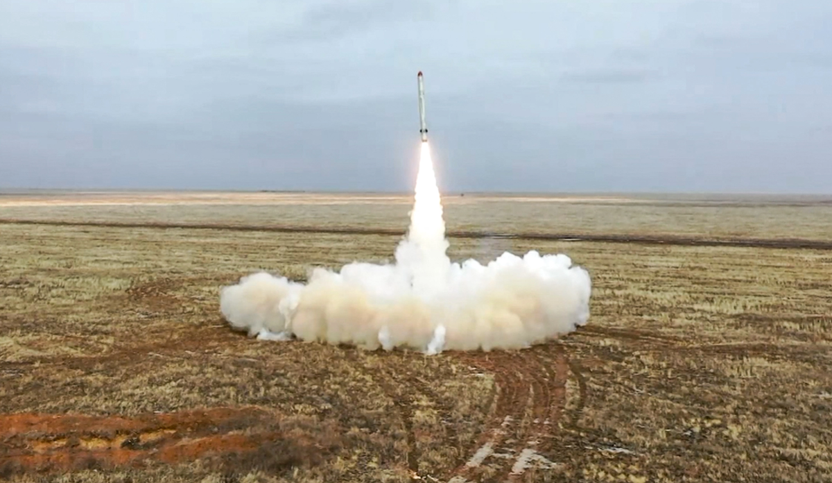 Запуск крылатой ракеты