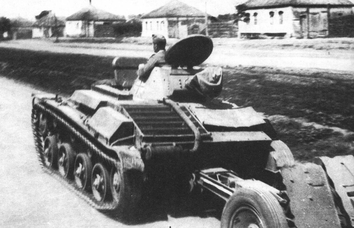 Т-60 буксирует орудие